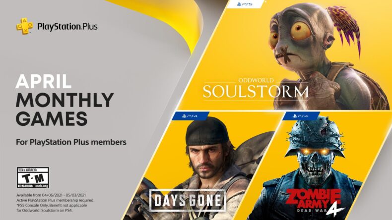 PSN Plus Free Games for April 2021