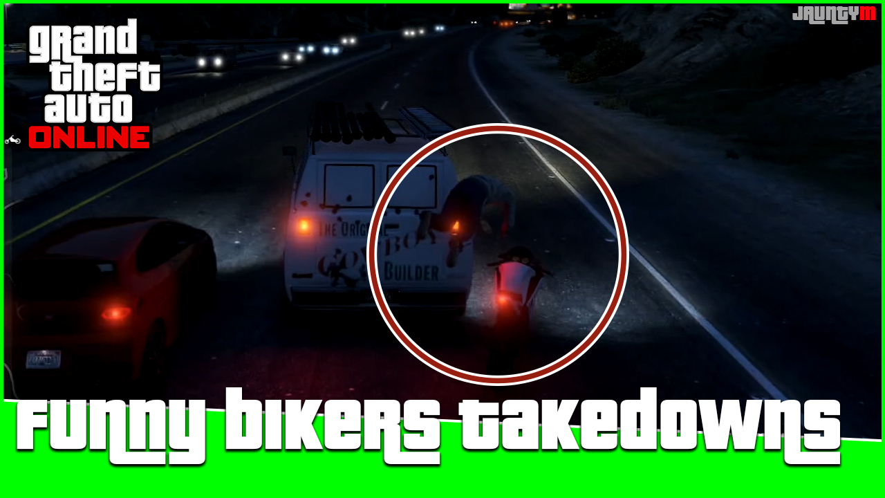 Easy Ways To Get Rid Of Bikers - GTA 5 Online (Satisfying Video)