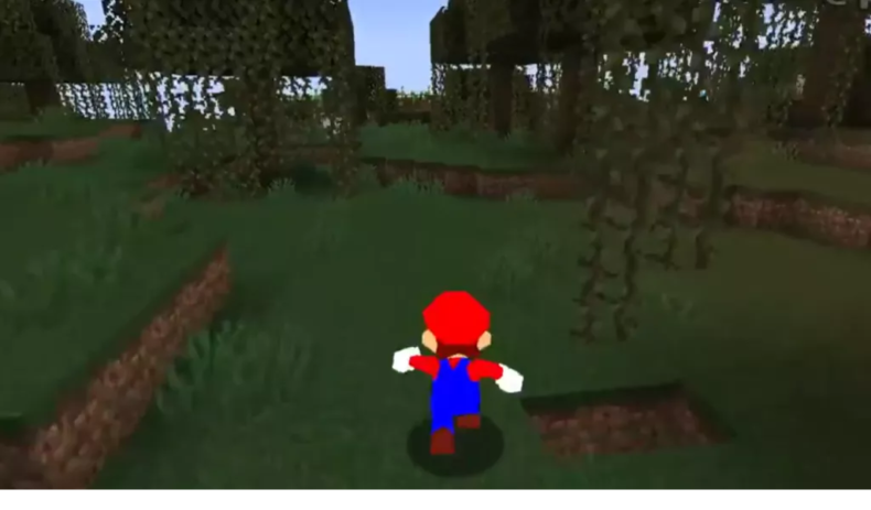 Modder able to add original Super Mario 64 skin to Minecraft
