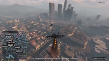 The Guy Shoots Down 7 Lazer jets in a go in GTA 5 Online