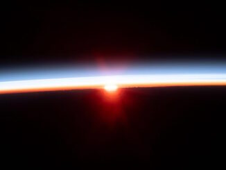 sunrise from the space
