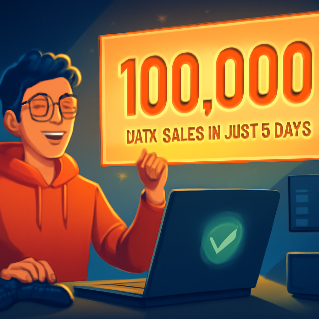 Indie Developer Celebrates Huge Success with 100,000 Sales in Just 5 Days