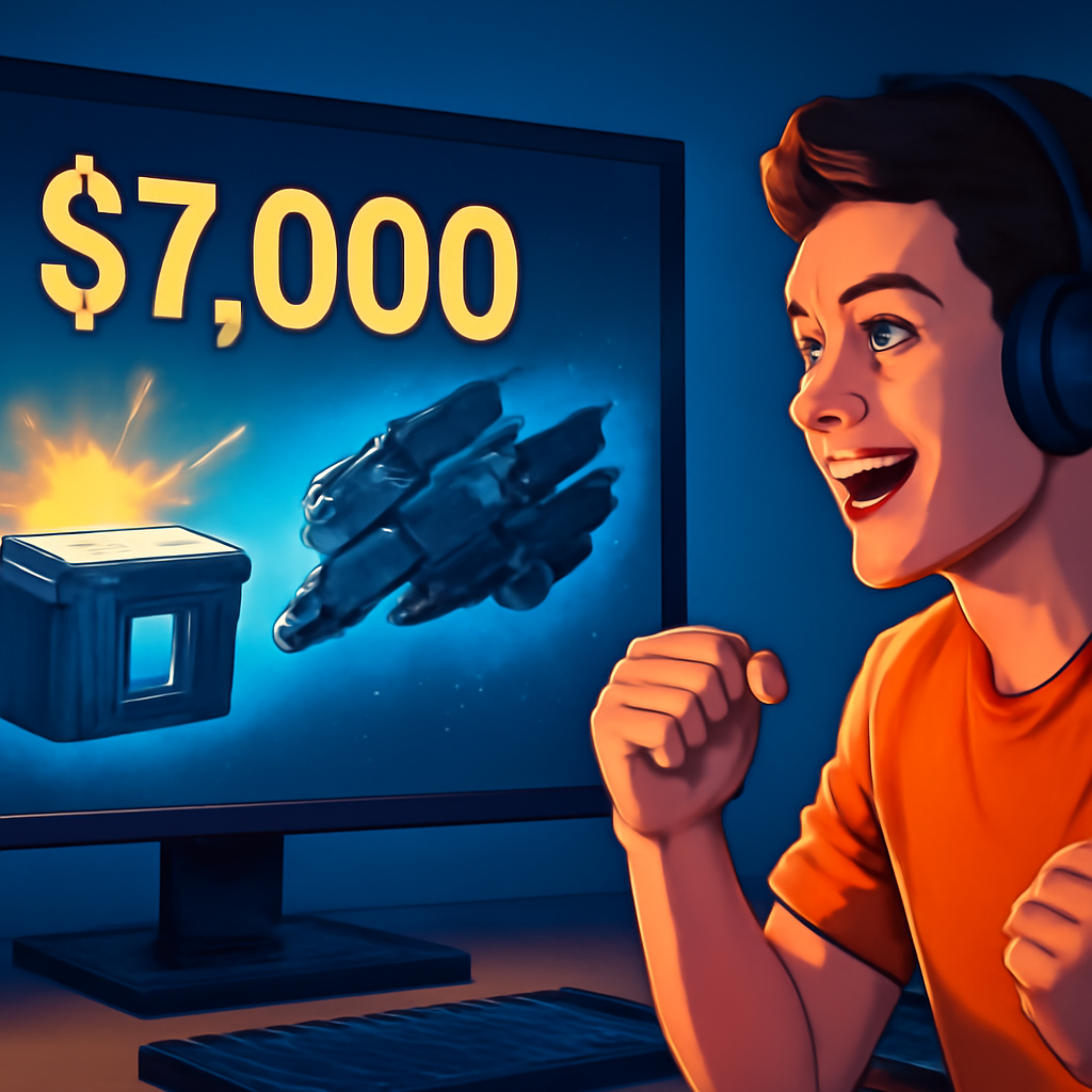 Newbie Scores $7,000 Ship in EVE Online from Free Loot Box – What a Lucky Break!