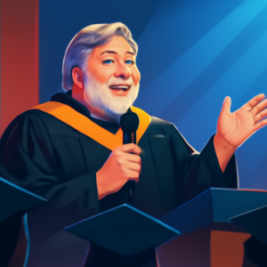 Steve Wozniak Steals the Show with Heartfelt AI Talk at Commencement