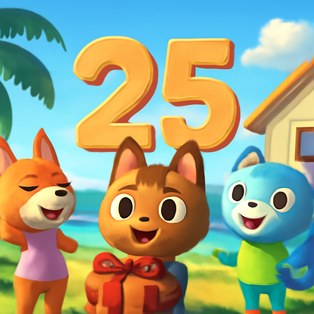 Surprise! Animal Crossing: New Horizons Marks 25 Years with a Sweet New Update!