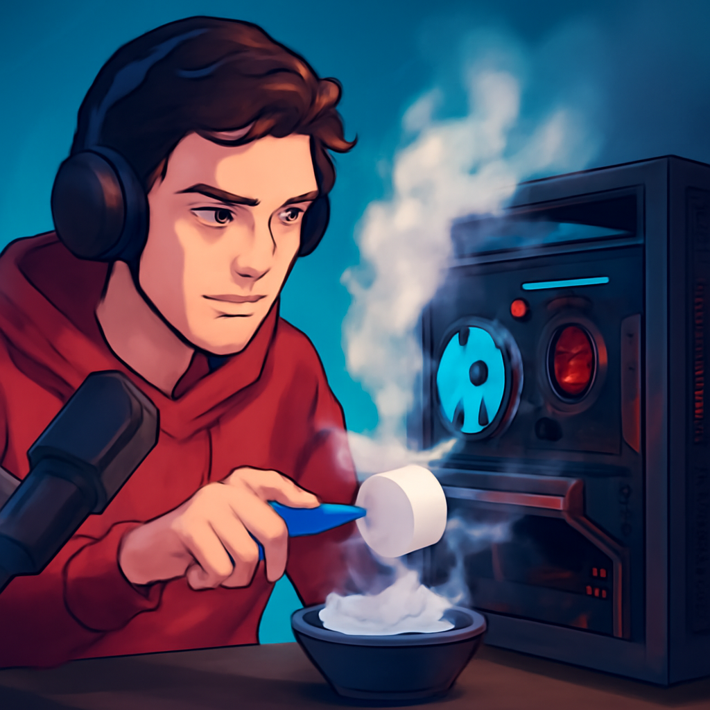 YouTuber’s Wild Experiment: Using Dry Ice to Cool Your Gaming Rig!