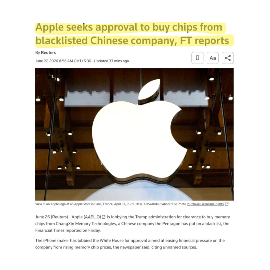 Apple Flirts with Controversy: Is a Purchase from a Blacklisted Chinese Firm on the Horizon?