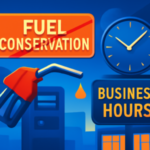 Fuel Conservation Measures Lifted, Business Hours Stay the Same