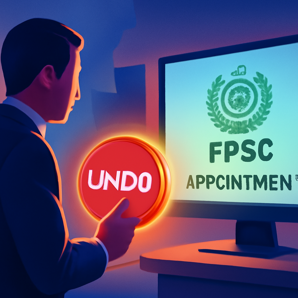 Government Hits Undo on FPSC Appointment After Just Three Months
