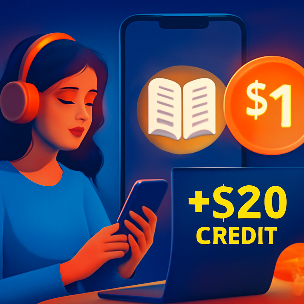 Grab Audible’s Sweet June Deal: Just $1 for 3 Months Plus $20 Credit!
