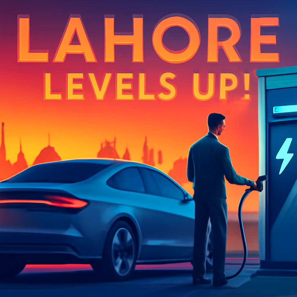 Lahore Levels Up! First Super-Fast EV Charging Station Powers On!