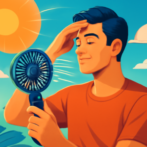 Stay Cool This Summer with the Lerat Portable Turbo Fan!