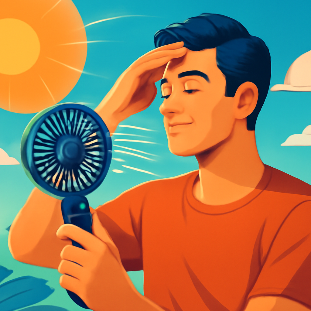 Stay Cool This Summer with the Lerat Portable Turbo Fan!