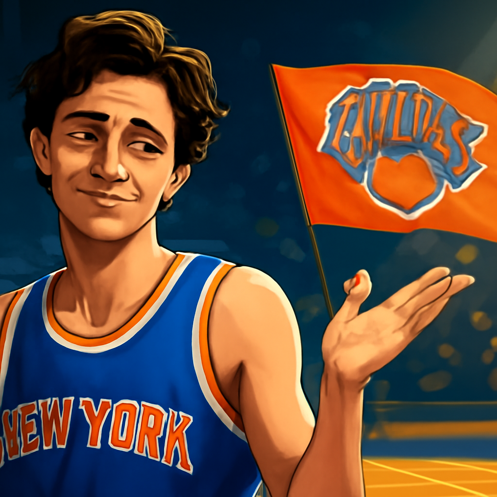 Timothée Chalamet Celebrates Knicks’ Historic Win with a Sassy Oscars Jab