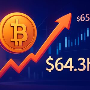Bitcoin Surges to $64.3K—Can It Break Through the $65K Barrier?