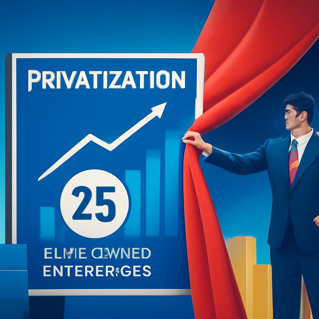 Government Launches Ambitious Plan to Privatize 25 State-Owned Enterprises Over Five Years